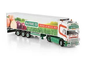 Scania 164 topline 4x2 tridec reefer rimorchio "Kimco" WSI camion modelli 1:50 - Foto 1 di 4
