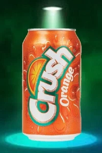 Candele candela in latta di soda arancione schiacciato 12 oz fatte a mano in TN - Foto 1 di 3