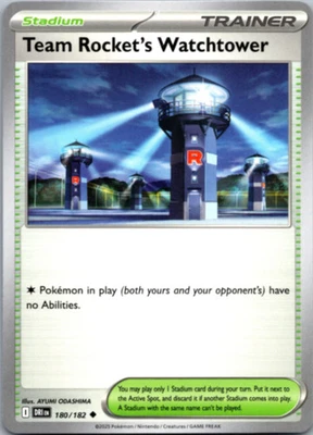 Team Rocket's Watchtower Uncommon SV10: Destined Rivals 180/182 NM - Image 1 of 2