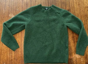 UNIQLO Kids Size S Green 100 % Wool Sweater Pullover EUC - Picture 1 of 5