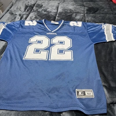 "Jersey de fútbol americano Emmitt Smith Dallas Cowboys de 26x33"" rara talla 52 XL Foto 1 de 4