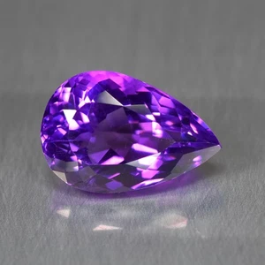 6.17Ct Pear_Incredible Natural Purple Amethyst Gemstone _Bolivia - Picture 1 of 1