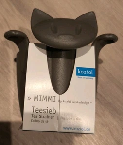 Koziol Mimmi Teesieb Teefilter für Tassen zum Einhängen, Katze, braun, NEU+OVP - Bild 1 von 4
