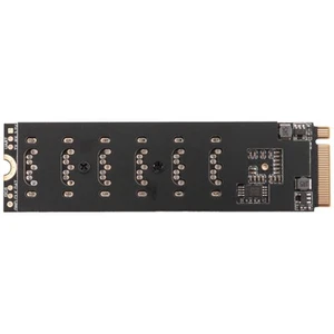 M.2 MKEY PCI-E Riser Card M.2 NVME To SATA3.0 PCIE To SATA 6Gpbsx6-Port9869 - Afbeelding 1 van 5