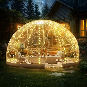 VEVOR Gartenkuppel Blasenzelt Iglu Zelt Camping PVC-Kuppelzelt geodätisch 2,9m - Bild 1 von 12