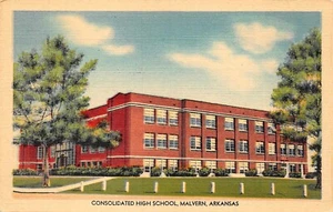 # H4889 MALVERN, AR.    POSTAL, ESCUELA SECUNDARIA - Imagen 1 de 2