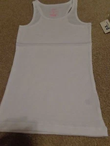 aeropostale kids ps girls' solid ribbed tank top bleach (white) NWT - Picture 1 of 2