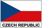 Sticker flag vinyl country  CZ czech republic