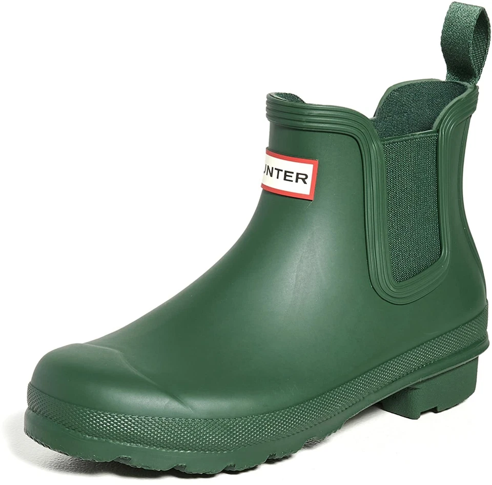 Hunter Women’s Original Chelsea Short Boot Hunter Dark Green Waterproof 10