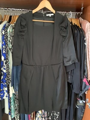 CARVEN Designer Silk Little Black Dress LBD  - Image 1 of 4