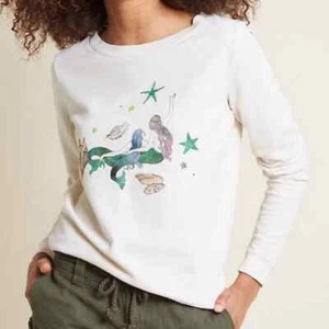 Sudadera Top ModCloth Sirena French Terry NUEVA EE. UU. Talla 1X - Imagen 1 de 6