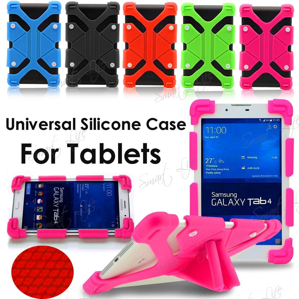 Custodia supporto silicone universale bambini per tablet iPad 7"-12" Android - Immagine 1 di 4