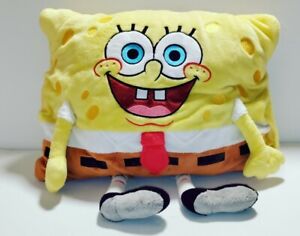 Oreiller pour animaux de compagnie Nickelodeon Bob l'éponge pantalon carré 18"×14" oreiller jaune 