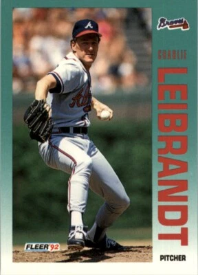 1992 Fleer MLB Charlie Leibrandt #361 - Image 1 of 2