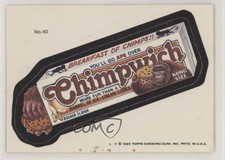 1985 Topps Wacky Packages Chimpwich Ice Cream #40 0s4