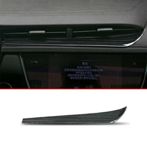 Black Titanium Central Console Navigation Panel Decor For Cadillac XT5 2017-2022 - Picture 1 of 6