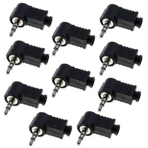 10x 3,5mm Klinkenstecker stereo - Kopfhörer Stecker . zum Löten - abgewinkelt - Bild 1 von 1