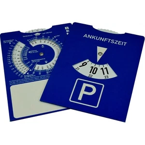 100 x Parkscheiben Parkuhr mit Benzinrechner neutral ohne Werbung parking disc - Bild 1 von 4