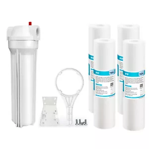 Alloggiamento filtro acqua SimPure 10 pollici per tutta la casa & 4 pz sistema sedimenti 10"" x 2,5 - Foto 1 di 13