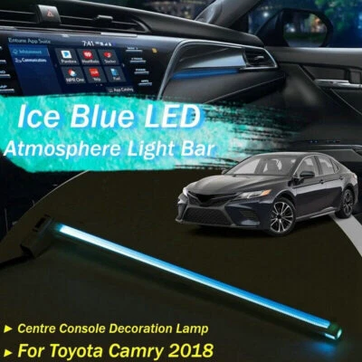 Guantera interior LED consola central luz ambiental para Toyota Camry 2018-2021 Foto 1 de 4