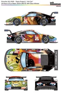 LB Producción 1/24 Porsche 911RSR Proyecto 1 Art Car LeMans 24H '19 Calcomanía LB24108 - Imagen 1 de 7