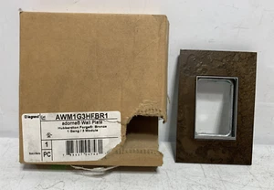 Legrand AWM1G3HFBR1 Adorne Wall Plate Hubbardton Forge 1 Gang 3 Module - Picture 1 of 4