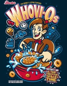 Doctor Who Müsli mit verschiedenen Symbolen Parodie Satire Teefury Damen Shirt NEU - Bild 1 von 1