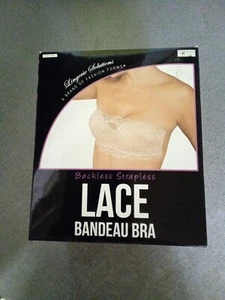 Lingerie Solutions One Bra Backless Strapless Lace Bandeau Bra Nude /TR 706 - Picture 1 of 4