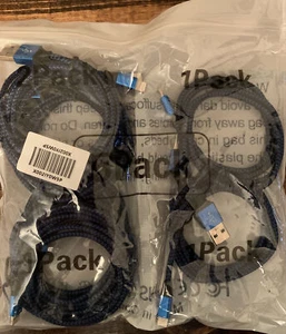 5 Pack 1-10' 2-6' 2-3' iPhone Charger Apple USB Fast Charging Cable Cord NEW!! - Picture 1 of 1