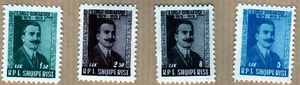 Albania 1958 MNH Mi 560/63 Sn 526/29 Luigj Gurakuqi (1879-1925), Albanian writer - Picture 1 of 1