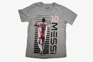 Messi Collection Youth Boys Lionel 10 Raising The Bar Gray Shirt New Small - Picture 1 of 5