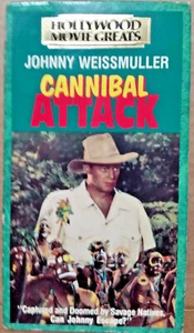 CANNIBAL ATTACK-VHS-1954-Johnny Weissmuller/.Judith Walsh-OOP - Picture 1 of 4