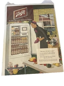 1950 vintage original ad 10”x14” Schlitz The Beer That Made Milwaukee Famous - Picture 1 of 4