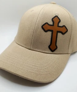 Cross Patch - Solid Khaki Baseball Hat w/ Adjustable Backstrap - Picture 1 of 4