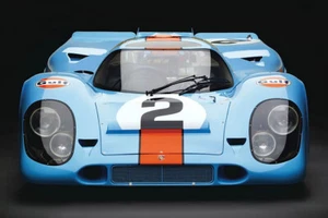 Vintage Porsche 917 K Le Mans: Metal Print-Canvas-FujiFilm Poster 36" x 24"  - Picture 1 of 22