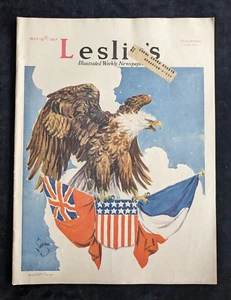 Original May 10, 1917 LESLIE'S Illustrated Newspaper WWI Photographs - Magazine - Picture 1 of 16