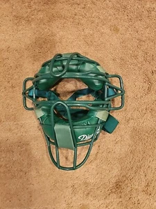 Máscara facial estándar Diamond Sports DFM-43 verde para receptores de béisbol - Imagen 1 de 3