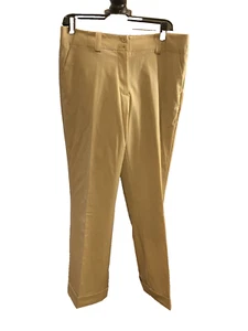 Nike Golf Dress Pants Trousers Pants Men’s 8 M M Light Yellow Stripes 95% Wool - Picture 1 of 9
