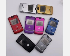 Motorola RAZR V3 GSM 850 /900 /1800 /1900 Unlocked Flip Bluetooth CellPhone - Afbeelding 1 van 29