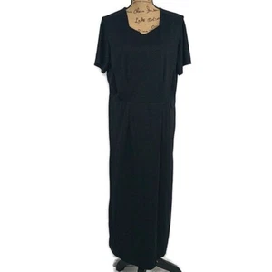 Handmade Amish Mennonite Cape Dress Short Sleeve Black 40 Bust 36 Waist - Picture 1 of 4