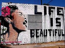 BANKSY Life is beautiful Litho print 28x38cm Edition lmtd Modern Graffiti Art Re