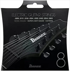 Ibanez IEGS8 Electric Guitar Strings Super Light Gauge 8-String Nickel Wound - Picture 1 of 3