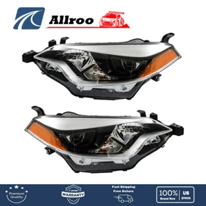 Front Headlights Headlamps For 2014-2016 Toyota Corolla Left + Right Side Clear - Foto 1 di 13