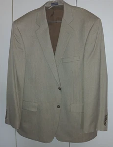 STAFFORD BROWN MEN'S POLYESTER/RAYON LINED SPORT JACKET-44R-CLASSIC FIT-NWOT - Picture 1 of 4
