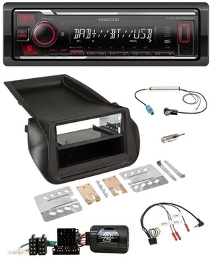 Kenwood Lenkrad Bluetooth USB DAB Autoradio für Citroen Nemo Peugeot Bipper ab 2 - Bild 1 von 4