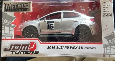 1:32 Scale JADA Metals - 2016 Subaru WRX STI - Widebody - Candy Silver - Image 1 of 2
