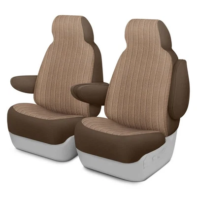 For Dodge Sprinter 2500 07-09 Duramax Tweed 1st Row Brown Custom Seat Covers - Изображение 1 из 2