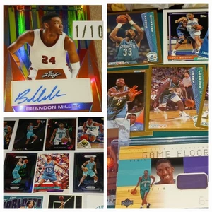 HORNETS LOT 40+ B. MILLER LEAF VIVID TECH RC AUTO/10 -  MOURNING/L.J. RCs - Picture 1 of 16