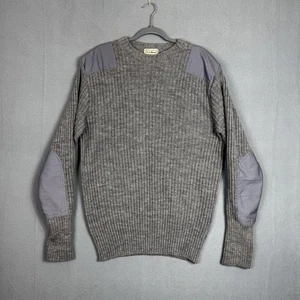 Vintage LL Bean Commando Sweater Mens XL Long Wool Ribbed Knit Made In England - Picture 1 of 9