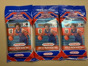2021-22 Panini Prizm Basketball CELLO PACK Brand New (3) Red White Blue Prizm Rc - Picture 1 of 2